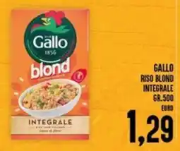 Iper Pellicano Gallo riso blond integrale offerta
