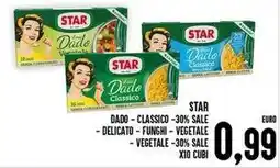 Iper Pellicano Star dado - classico -30% sale x10 Cubi offerta