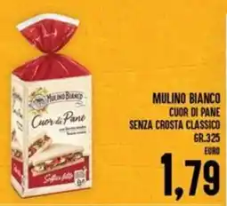 Iper Pellicano Mulino bianco cuor di pane senza crosta classico offerta