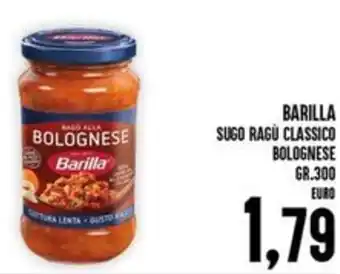Iper Pellicano Barilla sugo ragu classico bolognese offerta
