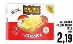 Iper Pellicano Valsugana polenta pronta offerta
