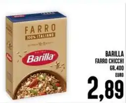 Iper Pellicano Barilla farro chicchi offerta