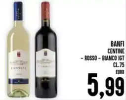 Iper Pellicano Banfi centine - rosso - bianco IGT offerta