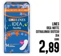Iper Pellicano Lines idea notte extralungo disteso X14 offerta