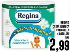 Iper Pellicano Regina carta igienica camomilla rotoloni offerta