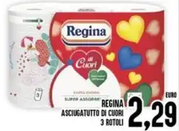 Iper Pellicano Regina asciugatutto di cuori 3 rotoli offerta