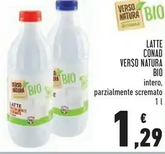 Conad Margherita Conad - latte parzialmente scremato biologico verso natura 1000 g(ml) offerta