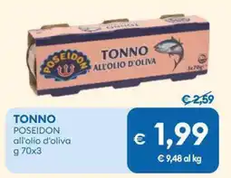 MD Discount TONNO POSEIDON all'olio d'oliva offerta
