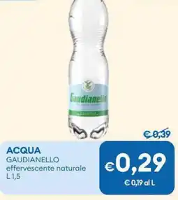 MD Discount ACQUA GAUDIANELLO effervescente naturale offerta