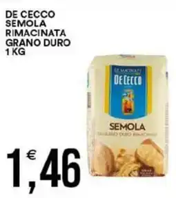 Vantaggio Cash&Carry De cecco semola rimacinata grano duro offerta