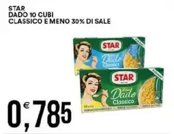 Vantaggio Cash&Carry Star dado 10 cubi classico e meno 30% di sale offerta