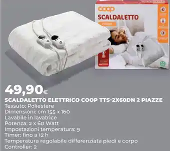 SCALDALETTO ELETTRICO COOP TTS-2X60DN 2 PIAZZE