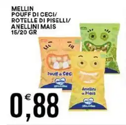 Vantaggio Cash&Carry Mellin pouff di ceci/ rotelle di piselli/ anellini mais offerta