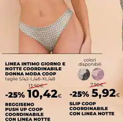 Extracoop Slip coop coordinabile con linea notte offerta