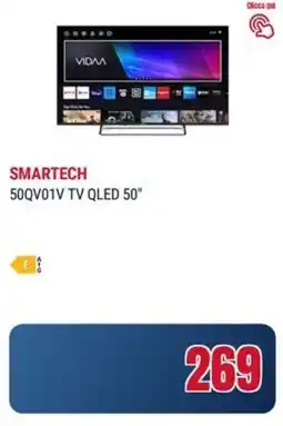 Trony SMARTECH 50QV01V TV QLED 50" offerta