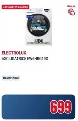 Trony ELECTROLUX ASCIUGATRICE EW6HBG19G offerta