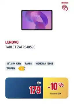 Trony LENOVO TABLET ZAFR0405SE offerta