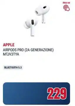 Trony APPLE AIRPODS PRO (2A GENERAZIONE) MTJV3TYA offerta