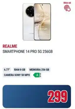 Trony REALME SMARTPHONE 14 PRO 5G 256GB offerta