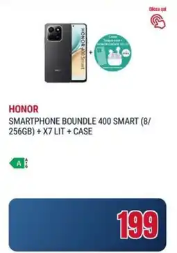 Trony HONOR SMARTPHONE BOUNDLE 400 SMART (8/ 256GB) + X7 LIT + CASE offerta