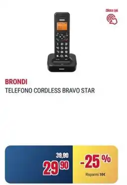 Trony Brondi telefono cordless bravo star offerta
