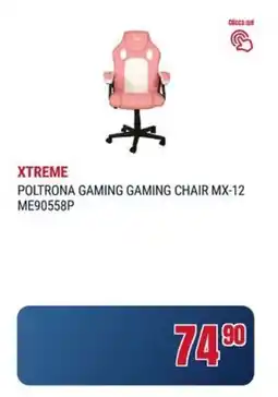 Trony XTREME POLTRONA GAMING GAMING CHAIR MX-12 ME90558P offerta