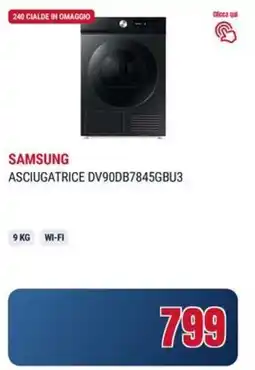 Trony SAMSUNG ASCIUGATRICE DV90DB7845GBU3 offerta