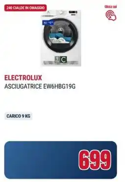 Trony ELECTROLUX ASCIUGATRICE EW6HBG19G offerta