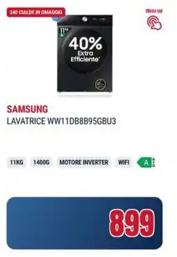 Trony SAMSUNG LAVATRICE WW11DB8B95GBU3 offerta