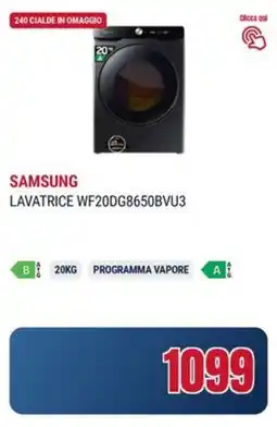 Trony SAMSUNG LAVATRICE WF20DG8650BVU3 offerta