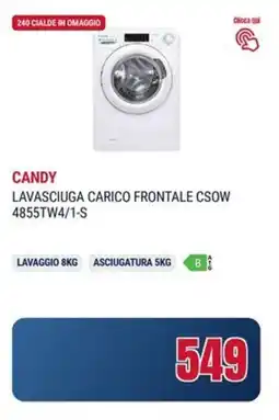 Trony CANDY LAVASCIUGA CARICO FRONTALE CSOW 4855TW4/1-S offerta