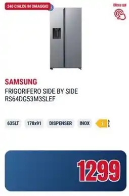 Trony SAMSUNG FRIGORIFERO SIDE BY SIDE RS64DG53M3SLEF offerta