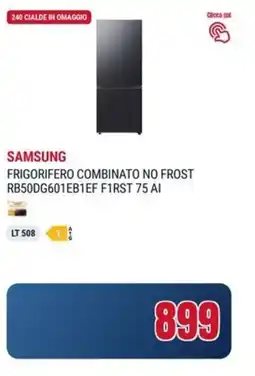 Trony SAMSUNG FRIGORIFERO COMBINATO NO FROST RB50DG601EB1EF F1RST 75 AI offerta
