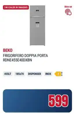 Trony BEKO FRIGORIFERO DOPPIA PORTA RDNE455E40DXBN offerta