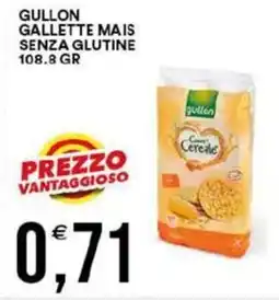 Vantaggio Cash&Carry Gullon gallette mais senza glutine offerta
