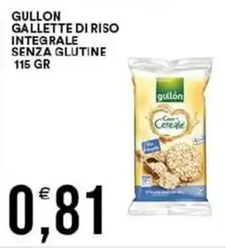 Vantaggio Cash&Carry Gullon gallette di riso integrale senza glutine offerta