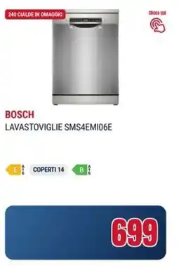 Trony BOSCH LAVASTOVIGLIE SMS4EM106E offerta