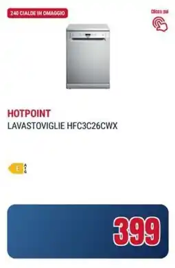Trony HOTPOINT LAVASTOVIGLIE HFC3C26CWX offerta