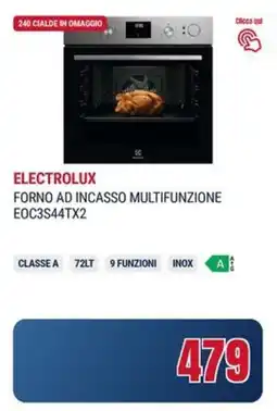 Trony ELECTROLUX FORNO AD INCASSO MULTIFUNZIONE EOC3S44TX2 offerta
