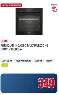 Trony BEKO FORNO AD INCASSO MULTIFUNZIONE BBIM17300BSEA offerta