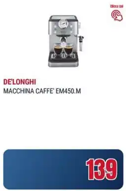 Trony DE'LONGHI MACCHINA CAFFE' EM450.M offerta