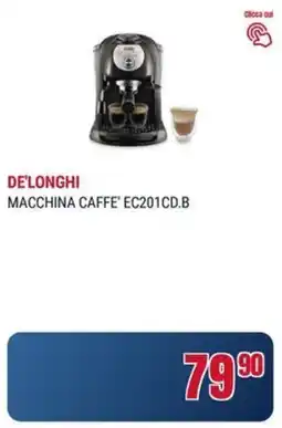 Trony DE'LONGHI MACCHINA CAFFE' EC201CD.B offerta