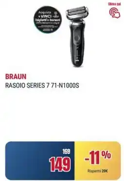 Trony BRAUN RASOIO SERIES 7 71-N1000S offerta