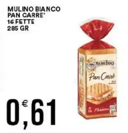 Vantaggio Cash&Carry Mulino bianco pan carre' 16 fette offerta