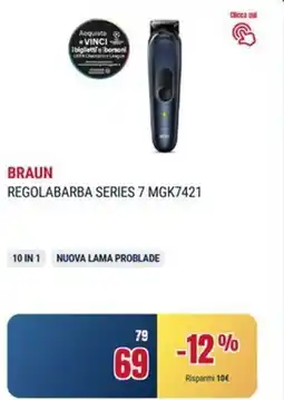 Trony BRAUN REGOLABARBA SERIES 7 MGK7421 offerta