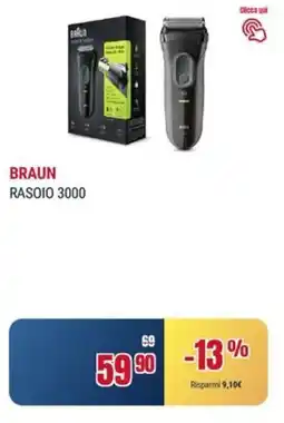 Trony BRAUN RASOIO 3000 offerta