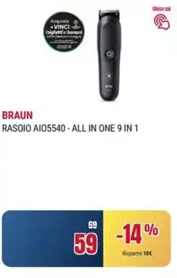 Trony BRAUN RASOIO AI05540-ALL IN ONE 9 IN 1 offerta