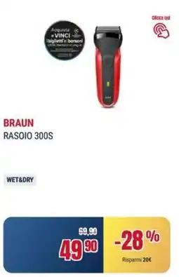 Trony BRAUN RASOIO 300S offerta