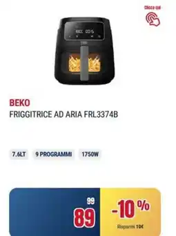 Trony BEKO FRIGGITRICE AD ARIA FRL3374B offerta