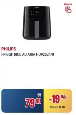 Trony PHILIPS FRIGGITRICE AD ARIA HD9252/70 offerta